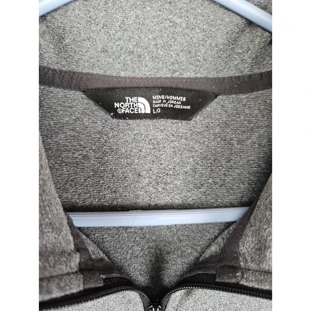 The North Face Men's 1/4 Zip Pullover Sweater Fleece Size Large Gray 721509